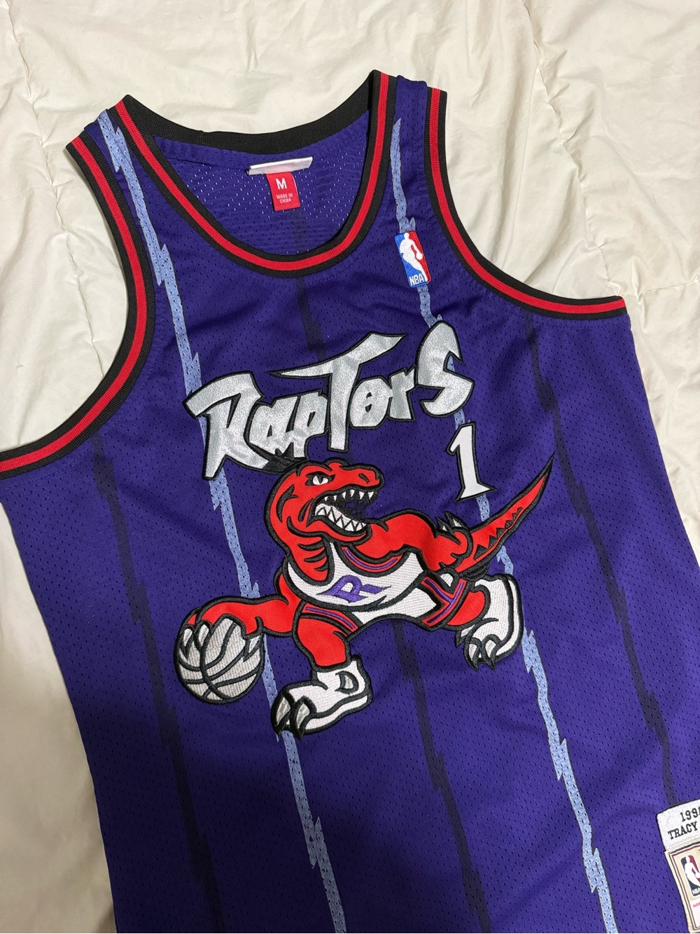 Mitchell & Ness Toronto Raptors Vintage Purple Mens Jersey